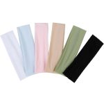 Headbands for Women's Short Hair - Non-Slip Elastic Sweat Hairbands, Soft Fabric Cloth Bands for Workout, Yoga, Running, Sports, Thin Hair Wrap for Girls