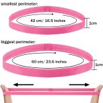 20 Pieces Elastic Sport Headbands for Women and Girls - Non Slip Grip Headbands in 20 Colors - Ideal for Volleyball, Tennis, Yoga, Basketball, Walking, Exercise, Running - Image 2