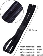 3 Pieces Double-straps Sport Headbands Elastic Hairband Non-slip Sweatband for Women or Men - Image 2