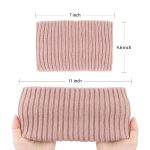 2 Pcs Winter Headbands for Women Non Slip Wide Headbands Thick Knit Head bands Gray Pink Headband Soft Ear Warmer Hairbands Hair Accessories for Women Girls - Image 2