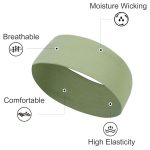 Headbands for Women's Short Hair - Non-Slip Elastic Sweat Hairbands, Soft Fabric Cloth Bands for Workout, Yoga, Running, Sports, Thin Hair Wrap for Girls - Image 2