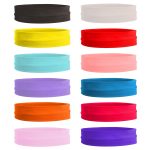 Yoga Headband for Women, Sports Headband for Yoga & Running, Stretch Hair Accessories Wide Band (Pack of 12)