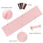 8 Pack Sport Headbands for Women, Elastic Soft Fabric Non-Slip Hair Bands Hair Warp for Daily Workout Yoga Running Sports - Image 2