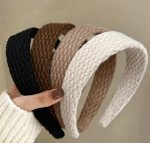 Knitted Headbands for Women Non Slip Trendy Headbands for Women’s Hair 1.7 inch Wide Cute Headband for Girls, Fall Head Bands Fashion Hair Accessories 4PCS