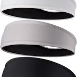 Men's Headbands, 3-Pack Head Band for Men, Sport Sweatbands for Running Fitness Yoga Cycling, Sweat Wicking Non Slip