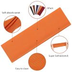 8 Pack Sport Headbands for Women, Elastic Soft Fabric Non-Slip Hair Bands Hair Warp for Daily Workout Yoga Running Sports, Combo 8 - Image 2