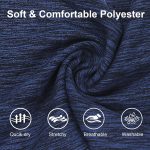 8 Pack Sport Headbands for Women, Elastic Soft Fabric Non-Slip Hair Bands Hair Warp for Daily Workout Yoga Running Sports - Image 2