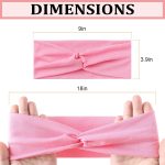 12 Pcs Stretchy Sport Headbands for Women,Absorbed Sport Headband Soft Twist Knotted Headbands for Yoga, Workout Daily Life - Image 2