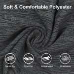 8 Pack Sport Headbands for Women, Elastic Soft Fabric Non-Slip Hair Bands Hair Warp for Daily Workout Yoga Running Sports - Image 2