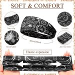 18 Pcs Sports Sweatbands for Men Women Camo Headbands Workout Non Slip Headbands Breathable Head Band Fitness Stretchy Unisex Hairband for Yoga Running Cycling Ball - Image 2