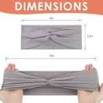 12 Pcs Stretchy Headbands for Women, Absorbed Sport Headband Soft Twist Knotted Headbands for Daily Life Yoga Workout - Image 2