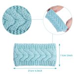 6 Pieces Women's Winter Headbands Cable Knitted Headbands Knit Earmuffs Chunky Ear Warmers for Women Girls Wear and Sport (Multi-color) - Image 2