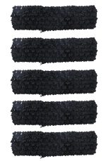 5 Pcs Crochet Headbands Soft Retro Stretch Knitted Hair Accessories for Dress up Parties Halloween Costume Sports Outdoor Activities (Black)