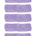5 Pcs Crochet Headbands Soft Retro Stretch Knitted Hair Accessories for Dress up Parties Halloween Costume Sports Outdoor Activities (Light Purple)